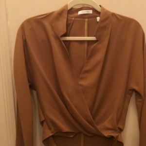 Aritzia Babton faux wrap/hi-Low top - perfect!